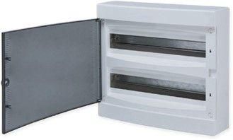 Щит распределительный навесной ''''Unix'''' прозрачная дверь 2х18 модулей IP40 PROxima'''' - ux-2x18-n EKF