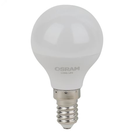 Лампа светодиодная шар LED 7Вт Е14 2700К 600Лм 170-250В (замена 60Вт) OSRAM - 4099854186424