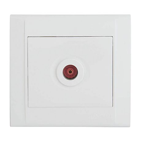 Розетка телевизионная оконцевая TV СП Defne 16А IP20 бел. Makel 42001027