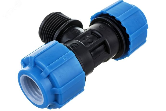 Тройник ПНД компрессионный НР 25 х 1' - 51250125 Политэк