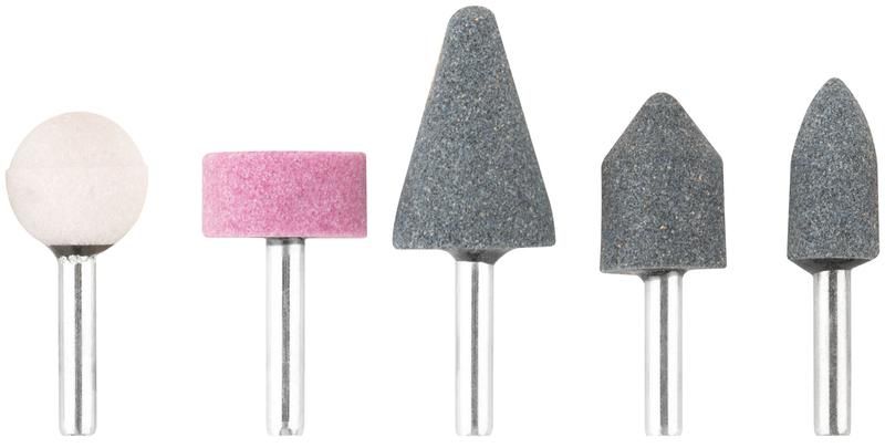 Шарошка абразивная по металлу большая штифт 6мм 5шт КУРС 36463