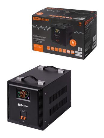 Стабилизатор напряжения БСР1-12,0 кВА электронный переносной | SQ1201-0039 TDM