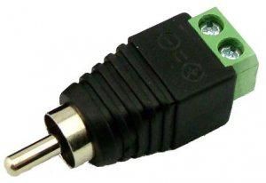 Разъем RCA (штекер) с клеммной колодкой Optimus 247046