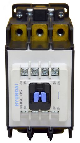 Магнитный контактор HGC85 22NS X220 85A 45 кВт при АС3 (380-440В) кат. 220В АC 2НО+2НЗ | 13.01.01.000579 HYUNDAI