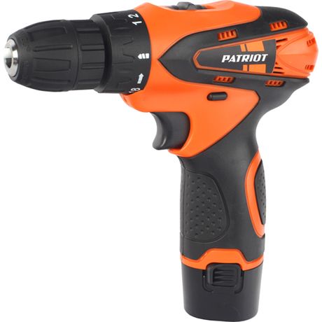 АКБ Li-Ion 12В 2.0Ач 2 скорости кейс PATRIOT 180201405 Дрель-шуруповерт аккумуляторная BR 114Li две