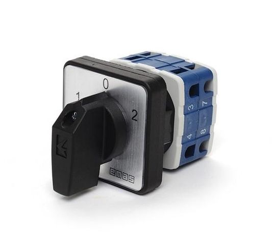 Переключательп реверсивный двухфазный (1-0-2) 10А EMAS PSA010KD234S