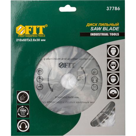 Диск пильный для циркулярных пил по алюминию 210 x 30/25.4 60T - 37786 РОС
