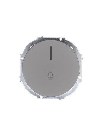 Кнопка звонка СП OSEN с подсветкой механизм сер. матов. LEZARD 743-7488-108