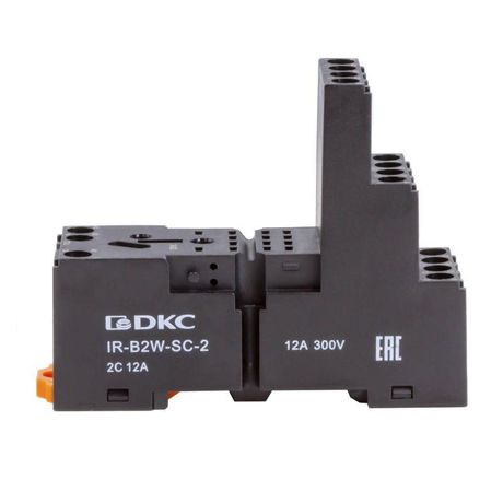 Колодка 3-х уровневая с винтовыми клеммами для реле на 2 группы контактов версии IR-W2CO (без магнита) - IR-B2W-SC-2 ДКС