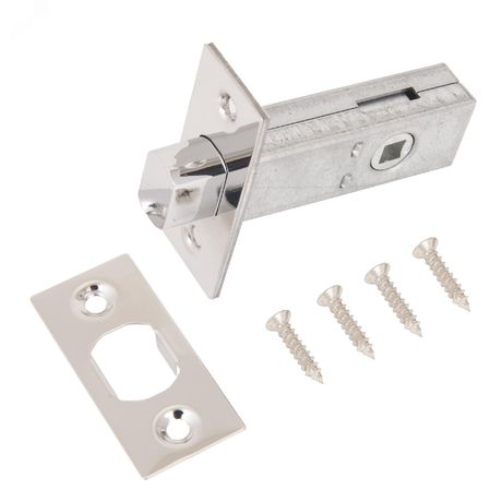 Задвижка универсальная врезная без ручек для установки на деревянные межкомнатные двери, АЛЛЮР АРТ LB45-6 CP хром - 11231 ПТК