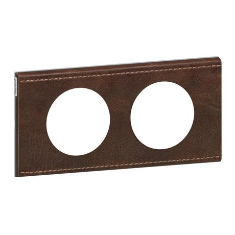 Рамка 2-м Celiane кожа текстура Leg 069402 Legrand