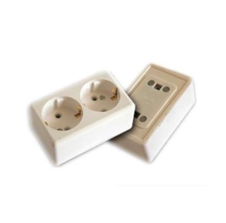 Розетка 2-м ОП 16А IP20 с заземл. монтаж. панелью бел. БЕЛТИЗ РА 16-017 Bylectrica