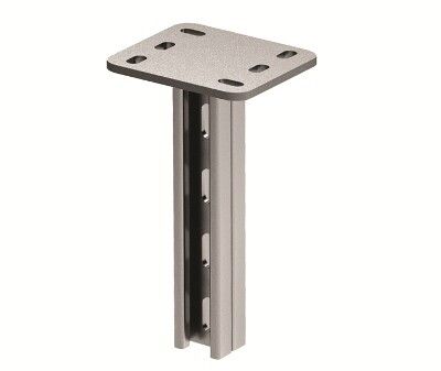 Стойка потолочная L500мм двойная (41х21) нерж. ДКС BSD2105INOX