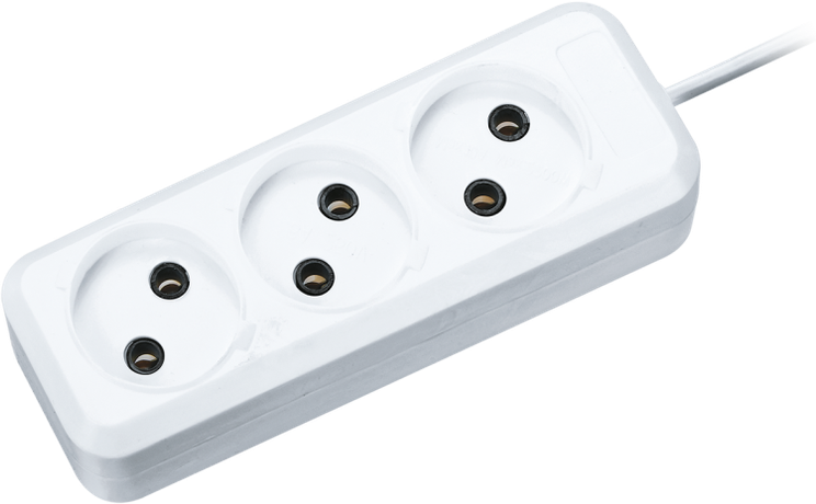 Удлинитель Navigator 71 449 NPE-S1-03-300-X-2x0.75 без заземления 3 гн. 3м 6А ПВС 2х0.75 - 19248