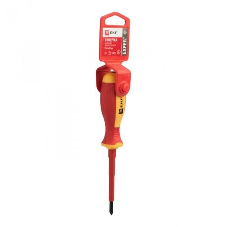 Отвертка Expert PZ1x80 мм 1000В EKF PROxima|pz-1-80-exp-in|EKF