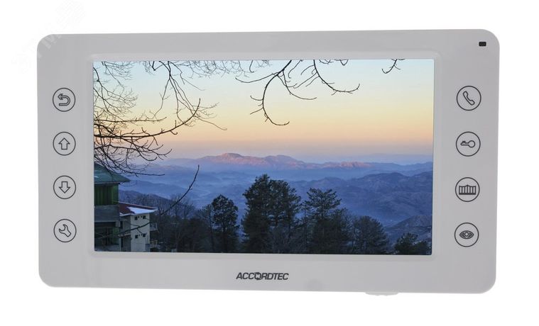 Видеодомофон цветной 4-x проводный - AT-VD760C/SD WH AccordTec AT-07063