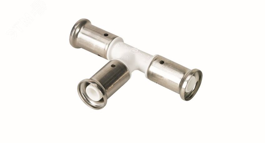 Тройник равнопроходный , ПВДФ пресс (белый), 26x26x26 - 9PKW-262626 Henco