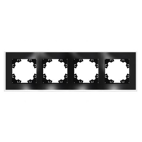 Афина рамка стеклянная четырехместная универсальная, графит (еврослот) - 2257 Союз