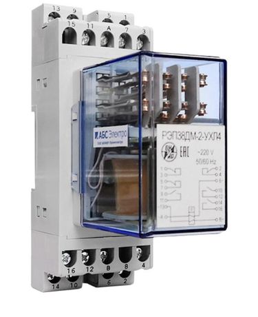 Реле промежуточное РЭП-38ДМ-2 100В/110В AC 3/3 задн. присоед. ВНИИР A8120-79691016