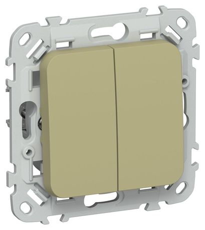 Выключатель проходной 2-кл. СП FLITE ВС62-1-0-ФлО 10А механизм олив. IEK FI-V22-0-10-1-K26 IEK арт. FI-V22-0-10-1-K26