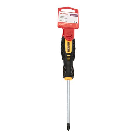 Отвертка крестовая PH 1х100 мм, двухкомпонентная рукоятка | 12-4727 REXANT MEET