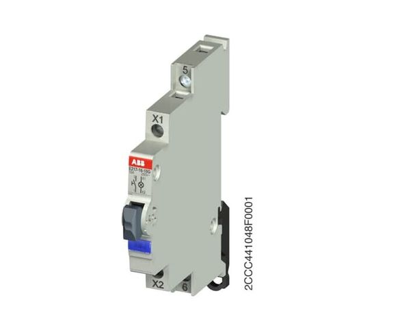 Выключатель кнопочный с подсветкой голубой E217-16-10G48 | 2CCA703174R0001 ABB