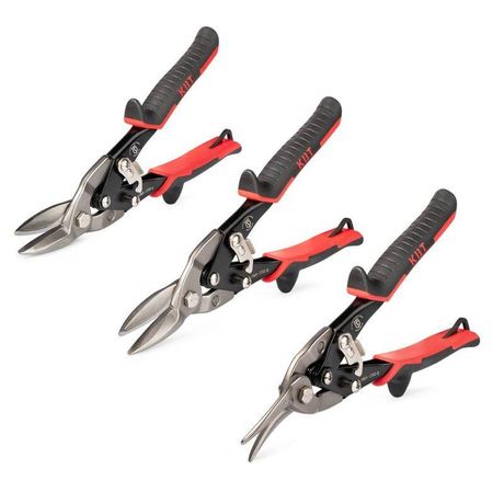 Набор ножниц по металлу НМА-250 LSR серия ПРОФИ для резки листового металла из низкоуглеродистой стали толщиной до 1.2 мм - 104582 КВТ