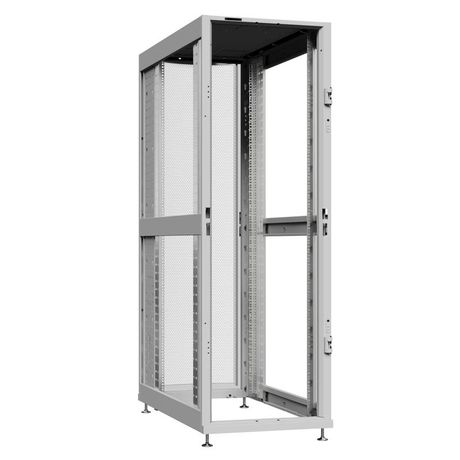 Шкаф серверный 24U 800х1200 передняя дверь: без. задняя одностворчатая перфорированная IP20. боковые панели: цвет: серый RAL7035 - NS 8224.7030 SYSMATRIX