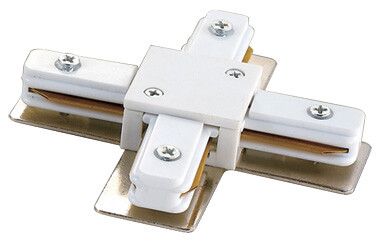 Соединитель для шинопровода осветительного Х-образный белый UBX-Q121 K41 WHITE 1 POLYBAG | 10575 Volpe Uniel