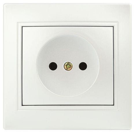 Розетка однофазная скрытого монтажа, в рамку без шторок перламутр 16А 250В IP20 1-201-06 Intro Plano - Б0053869 ЭРА