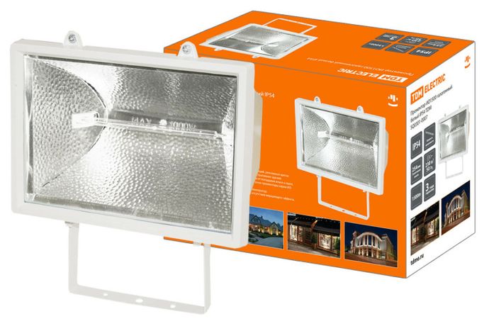 Прожектор ИО 1500 1500Вт IP54 белый | SQ0301-0007 TDM ELECTRIC