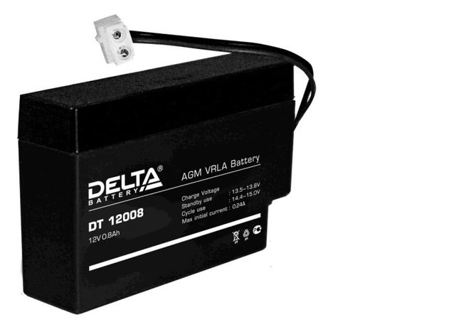 Аккумуляторная батарея ОПС серии DT 12008 (T9) 12В/0,8Ач | DELTA 4614010040002