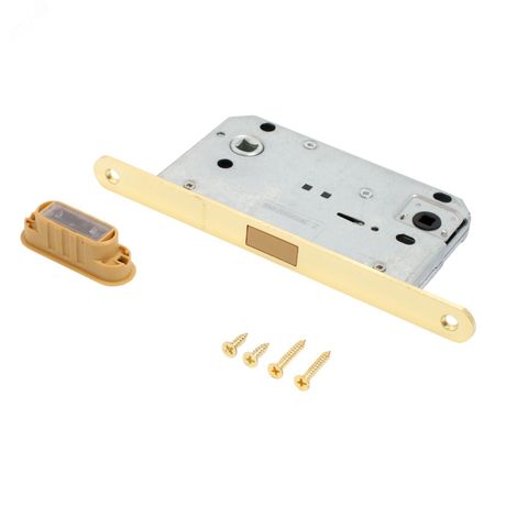 Защёлка магнитная АЛЛЮР АРТ 5300-MC-WC PB золото с фиксатором - 14910 ПТК