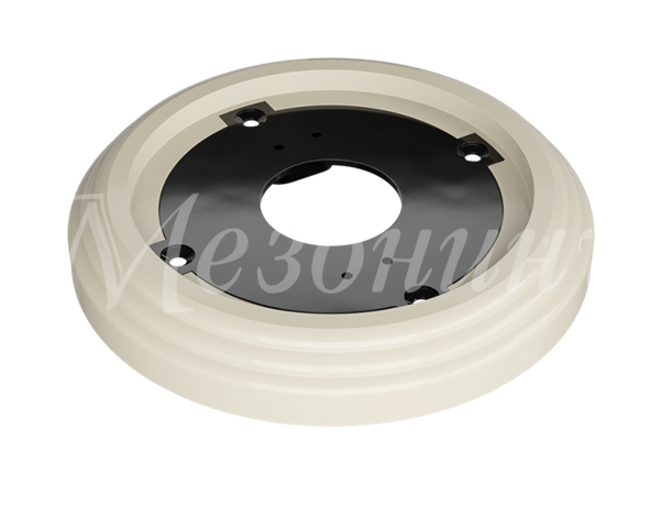 Рамка одноместная пластиковая, D 92x14 мм, цвет - слоновая кость, серия УСАДЬБА, ТМ МЕЗОНИНЪ | GE30701-02 Greenel