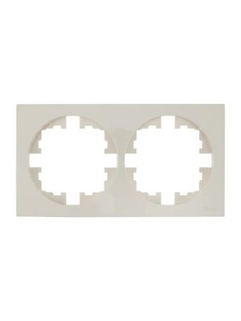 Рамка 2-м OSEN горизонт. квадрат сл. кость LEZARD 743-9000-147