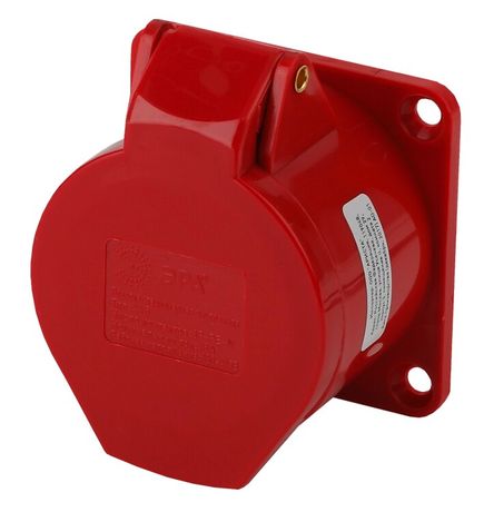 Розетка стационарная внутренняя 415 3Р+РЕ+N 16А 380В IP44 (20/120/1440) R(IN)-16-3P-PE-N-IP44 - Б0032869 ЭРА
