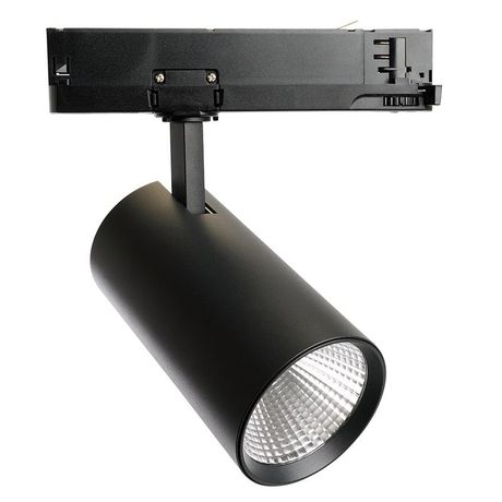 Светильник светодиодный трековый на шинопровод ДПО-20w 4000К 1800Лм трехфазный черный - 51597 FERON