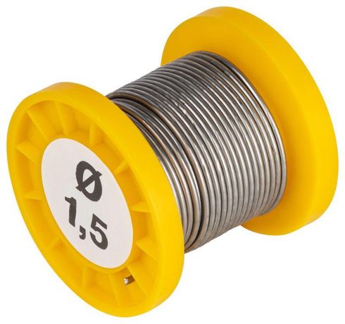 Припой с канифолью для пайки ПОС 61 трубка Ø 1.5 мм, катушка 50 гр | Б0061084 ЭРА