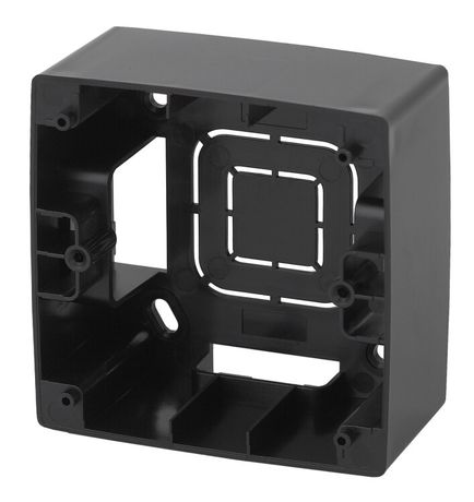 Коробка наклад. монтажа 1 пост, Эра12, чёрный (20/200/1200) 12-6101-06 - Б0043165