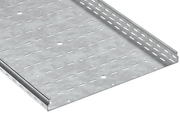 Лоток листовой перфорир. 50х600 L2000 сталь 2.0мм HDZ ESCA 7 IEK CLP10-050-600-200-2-HDZ