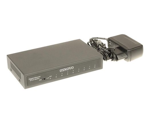 Коммутатор неуправляемый 8 портов RJ45 100 1000 Мб/с - 00-00014287 OSNOVO SW-70800 OSNOVO арт. 14287