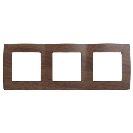 Рамка для розеток и выключателей 3 поста венге пластик ЭРА 12 12-5003-10 - Б0014770