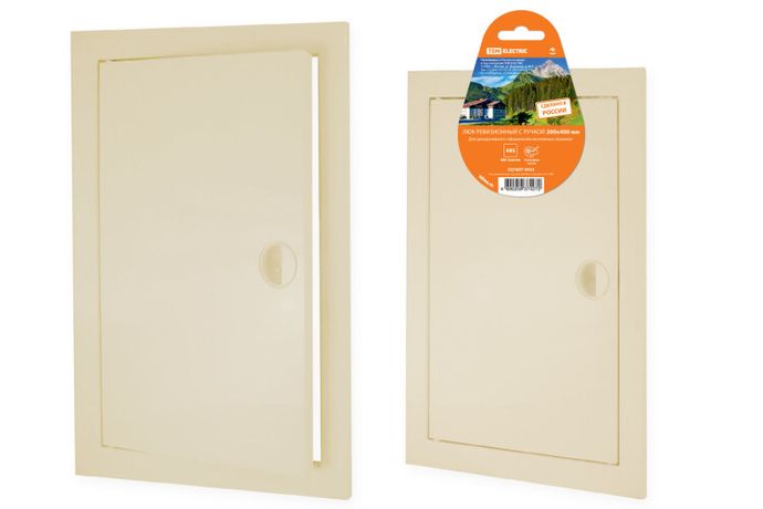 Люк ревизионный с ручкой 200х400, слоновая кость | SQ1807-0433 TDM