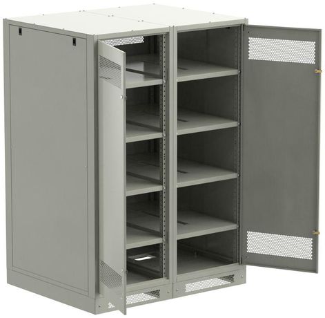 Шкаф LINEA B (пустой) 1700х1200х950мм двустворчатая металлическая дверь серый - LB35-17H29-2M IEK