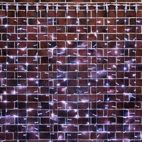 Гирлянда светодиодная "Светодиодный Дождь" 2х9м 1200LED бел. 230В IP65 эффект мерцания провод прозр. ПВХ соединяется (нужен блок 303-500-1) Neon-Night 235-695 NEON-NIGHT арт. 235-695