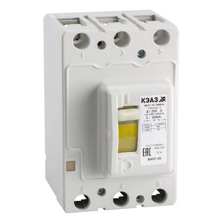 Выключатель автоматический 250А 750Im ВА57-35-340016 УХЛ3 690В AC КЭАЗ 295033
