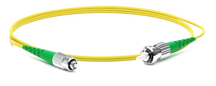 Патч-корд FC-S2-9-FC/AR-ST/AR-H-1M-LSZH-YL волоконно-оптический (шнур) SM 9/125 (OS2), FC/APC-ST/APC, 2.0 мм, simplex, LSZH, 1 м | 250677 Hyperline