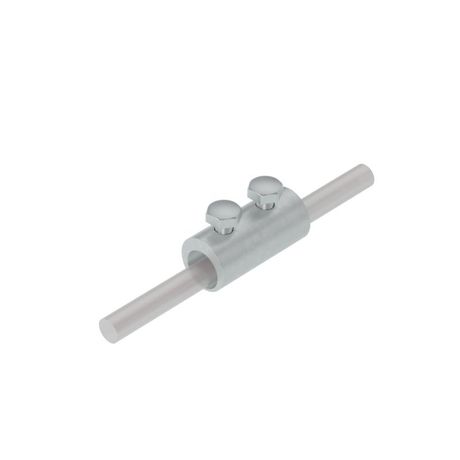 Соединитель двухболтовой сквозной 2SS-D5-8 INOX304 для прутка d5-8мм нерж. сталь КМ MA0065 КМ-Профиль