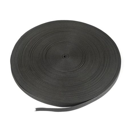 Лента монтажная текстильная 20 мм черная (50м/уп) | PR08.13067 Промрукав Строитель