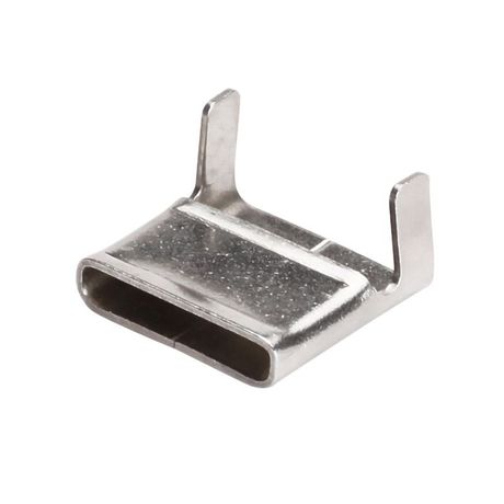 Скрепы бандажные из нержавеющей стали AISI 304 для монтажных лент 16 мм (30 шт/уп) | PR08.12707 Промрукав Строитель